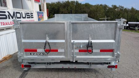 New 2027 Legend 7x16 HD GALVANIZED Lo Pro Equipment Dump - INTRO PRICING!!!!