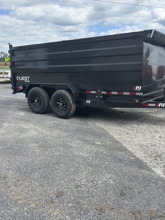 New 2027 PJ Trailers 24709 D7 14' 4' sides Dump Trailer