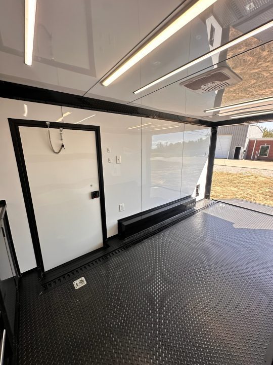 New 2027 8.5x16 Race Trailer-Finsihed Interior-5200LB Torsion Axle -E-TRACK-A/C- Tool Box-Barlock-Car/Race Trailer
