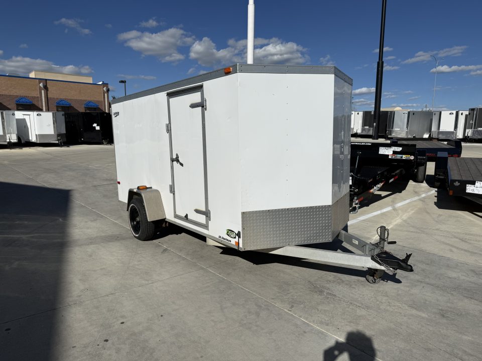 Used 2009 Lightning 6x12+v nose rear ramp Cargo / Enclosed Trailer