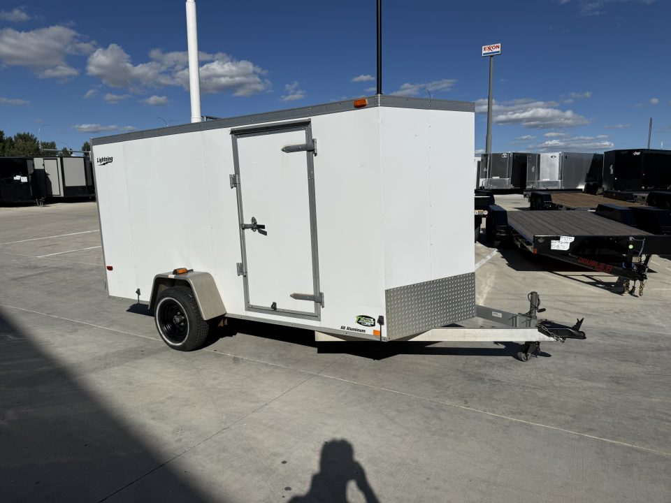 Used 2009 Lightning 6x12+v nose rear ramp Cargo / Enclosed Trailer