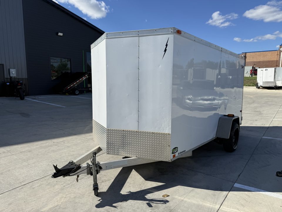 Used 2009 Lightning 6x12+v nose rear ramp Cargo / Enclosed Trailer