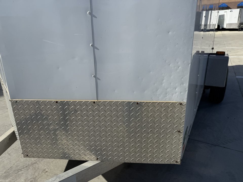 Used 2009 Lightning 6x12+v nose rear ramp Cargo / Enclosed Trailer