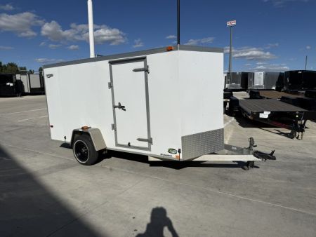 Used 2009 Lightning 6x12+v nose rear ramp Cargo / Enclosed Trailer