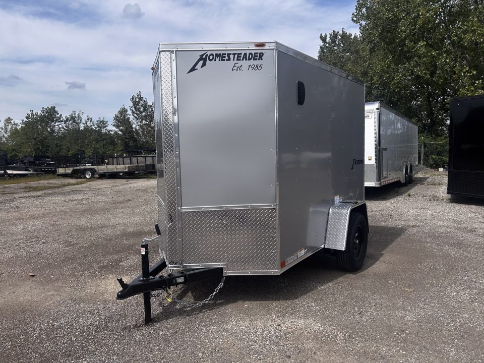 New 2027 Homesteader Trailer 5 X 8 FT ENCLOSED INTREPID CARGO TRAILER RAMP DOOR 6' INTERIOR HEIGHT