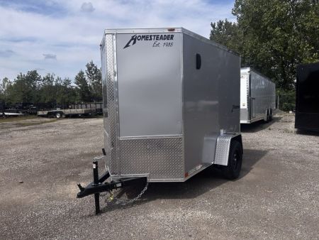 New 2027 Homesteader Trailer 5 X 8 FT ENCLOSED INTREPID CARGO TRAILER RAMP DOOR 6' INTERIOR HEIGHT