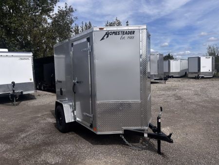 New 2027 Homesteader Trailer 5 X 8 FT ENCLOSED INTREPID CARGO TRAILER RAMP DOOR 6' INTERIOR HEIGHT