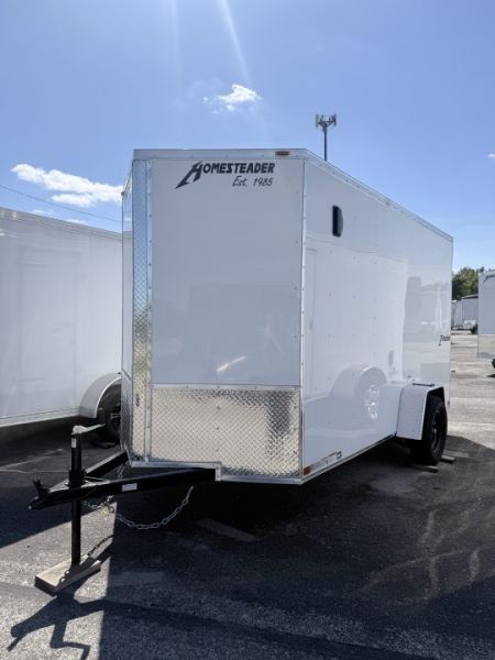 New 2027 Homesteader Trailer 6 X 12 FT INTREPID CARGO TRAILER BARN DOOR 6 FT 6 IN INT HT