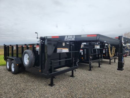 New 2026 ABU 16' GN DUMP, 3' SIDES Dump Trailer