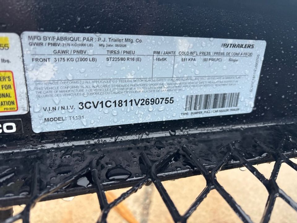 New 2027 PJ Trailers T1J1371BDTK Utility Trailer