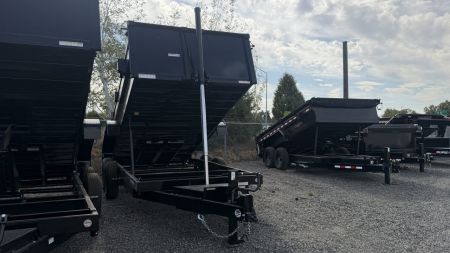 New 2026 Sure-Trac 7 x 16 HD Low Profile Telescoping dump 14K Dump Trailer