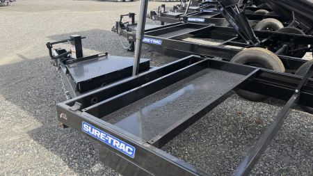 New 2026 Sure-Trac 7 x 16 HD Low Profile Telescoping dump 14K Dump Trailer