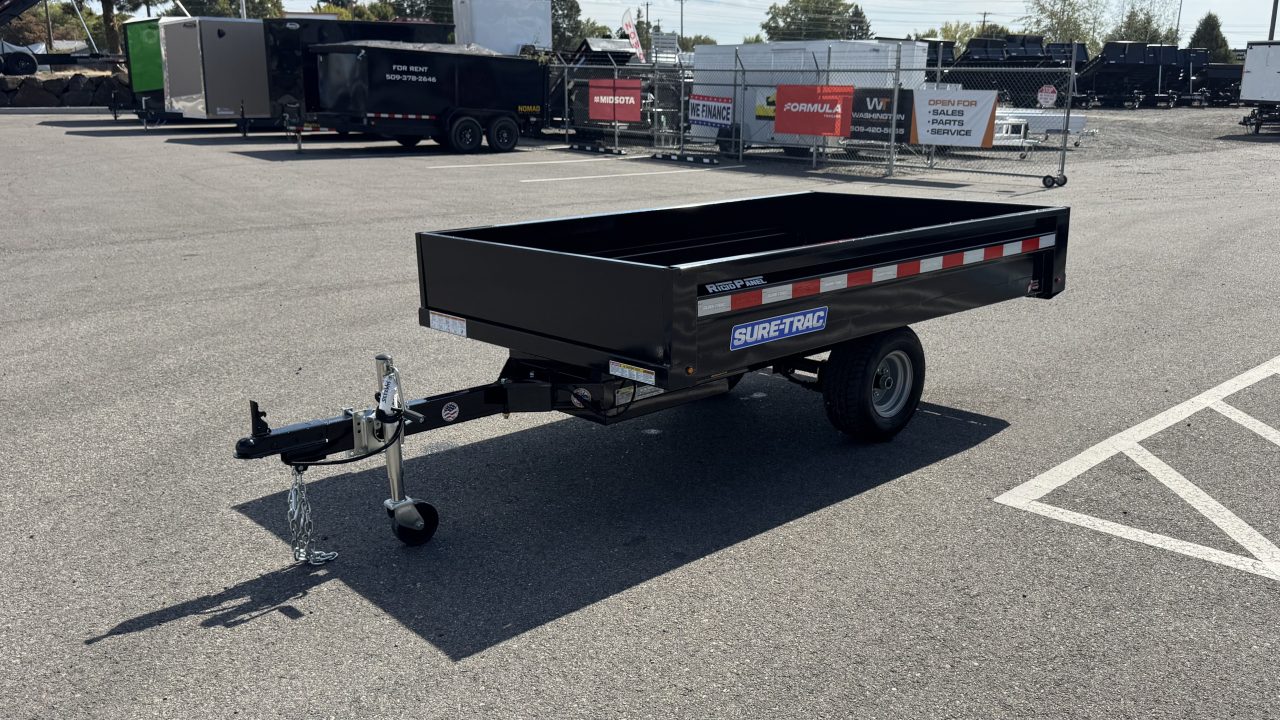 New 2026 Sure-Trac 4.5 x 8 Utility Dump 3K Dump Trailer
