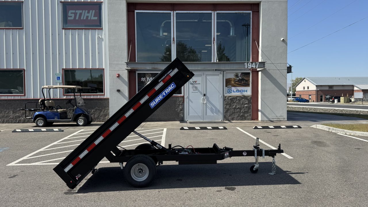 New 2026 Sure-Trac 4.5 x 8 Utility Dump 3K Dump Trailer