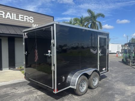 New 2027 Anvil 7X12 TA V-NOSE WITH RAMP Cargo / Enclosed Trailer POLYCORE