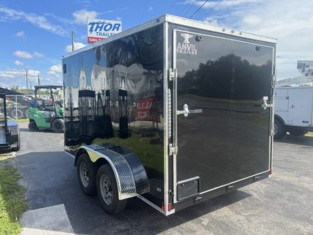 New 2027 Anvil 7X12 TA V-NOSE WITH RAMP Cargo / Enclosed Trailer POLYCORE