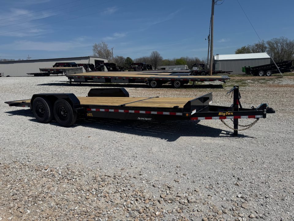 New 2027 Big Tex Trailers 14TL TANDEM GRAVITY TILT W/ 4' STATIONARY & 16" TILT DECKS/ 80X20