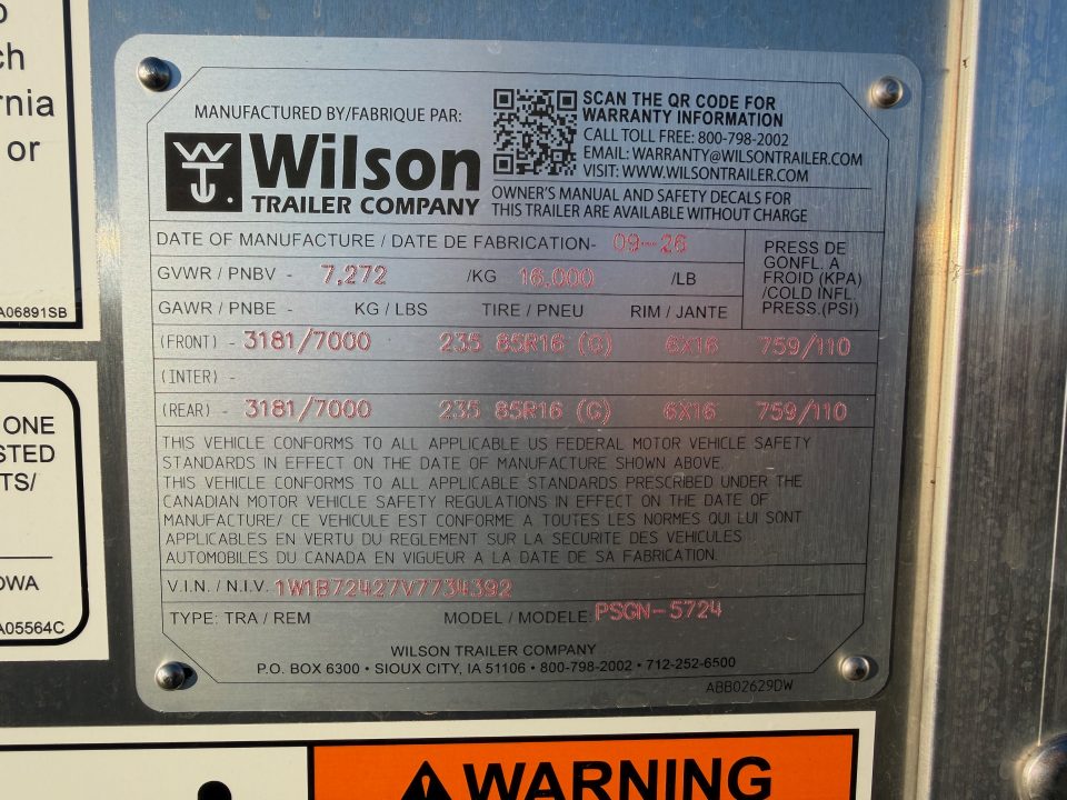New 2027 Wilson Trailer Company 24' RANCH HAND Stock Trailer