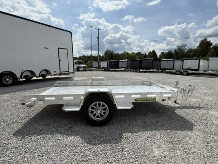 New Aluma 7712 Heavy Tilt Single Axle Utility Trailer Slotted