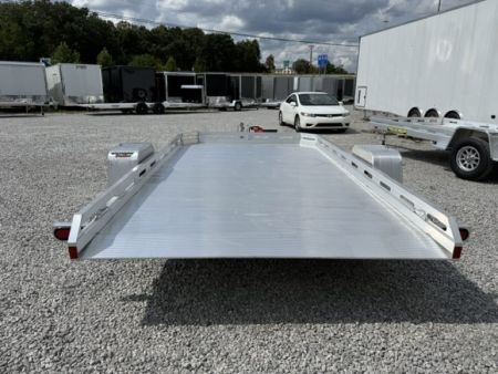 New Aluma 7712 Heavy Tilt Single Axle Utility Trailer Slotted