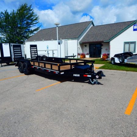 New 2027 Midsota 7 x 20 (18+2) Nova Tube Top Utility Beavertail 14K Utility Trailer