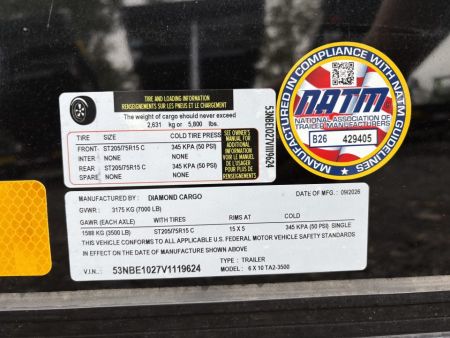New 2027 Diamond Cargo 6X10 ta Cargo / Enclosed Trailer