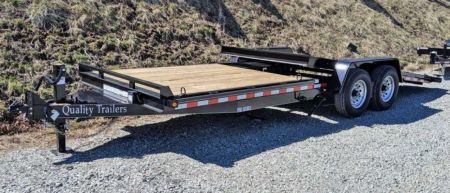 New 2027 Quality 20'6" (6+14) PRO Lo Pro Split Tilt Trailer w/ Adjustable Coupler