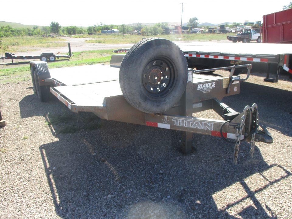Used 2021 Titan Trailer TILT BED Flatbed Trailer