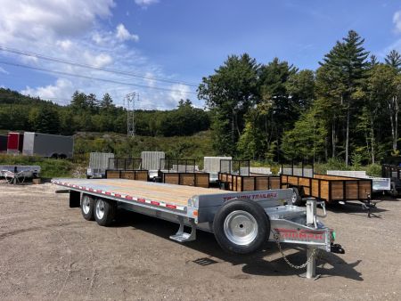 New 2027 Triumph galvanized 102x24 full power tilt deckover/12'' I-Beam/ spare tire- 16k GVW