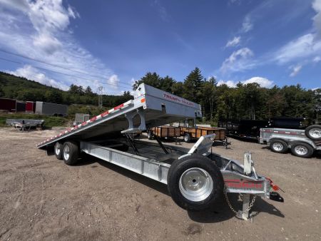 New 2027 Triumph galvanized 102x24 full power tilt deckover/12'' I-Beam/ spare tire- 16k GVW