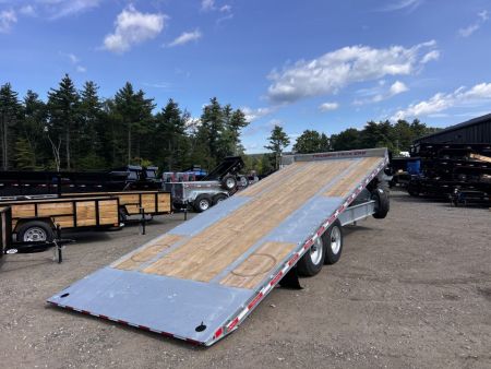 New 2027 Triumph galvanized 102x24 full power tilt deckover/12'' I-Beam/ spare tire- 16k GVW