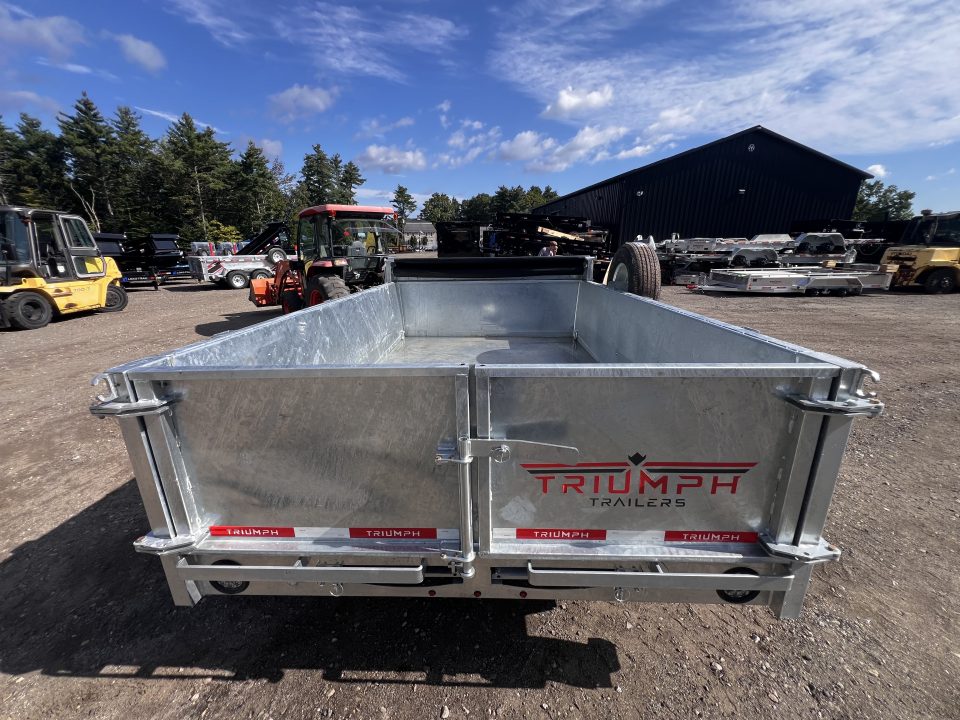 New 2027 Triumph Galvanized 6X10 Dump Trailer / I-beam frame/ Tarp kit/ Ramps - 9990GVW