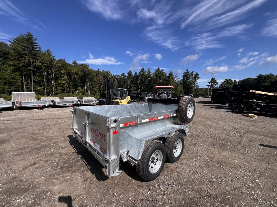 New 2027 Triumph Galvanized 6X10 Dump Trailer / I-beam frame/ Tarp kit/ Ramps - 9990GVW