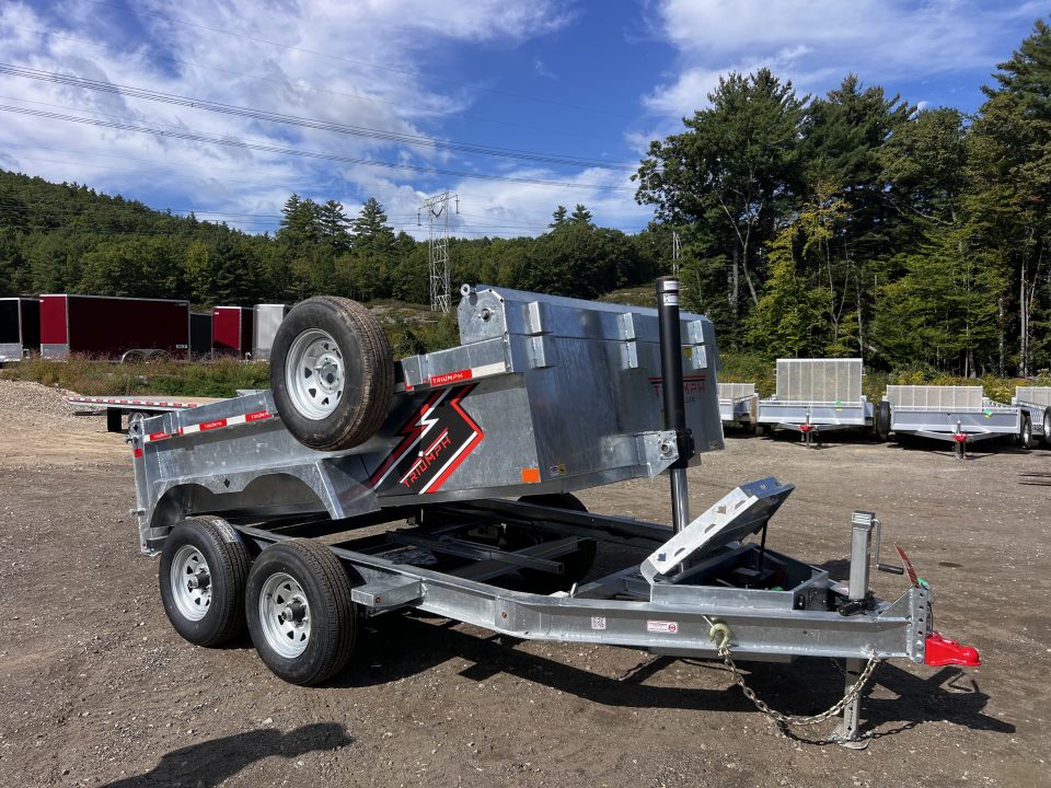 New 2027 Triumph Galvanized 6X10 Dump Trailer / I-beam frame/ Tarp kit/ Ramps - 9990GVW