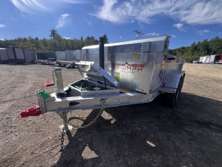 New 2027 Triumph Galvanized 6X10 Dump Trailer / I-beam frame/ Tarp kit/ Ramps - 9990GVW
