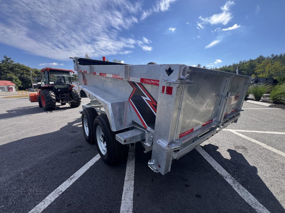 New 2027 Triumph Galvanized 6X12 Dump Trailer / I-beam frame/ Tarp kit/ Ramps - 9990GVW