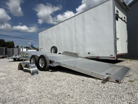 New Aluma 8220 Heavy Tilt Tandem Axle Electric Brake Front Rail STD 5K RTD 15  Aluminum Wheels