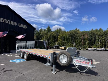 New 2027 Triumph Galvanized 102X25 Extreme Duty Deckover/ Max Wedge Ramps / Oil Bath hubs/Dual Hydro Jacks - 25.9k GVW