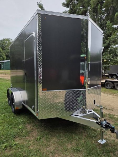 New 2027 Nitro 7X12 dual axle aluminum enclosed cargo trailer rear ramp Cargo / Enclosed Trailer