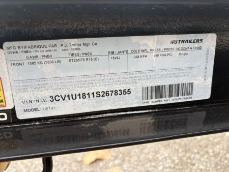 New 2025 PJ Trailers 83x14SA Utility Trailer