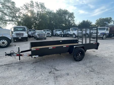 New 2027 H&H Trailers 76x12 Solid Side 5K Brake Utility Trailer