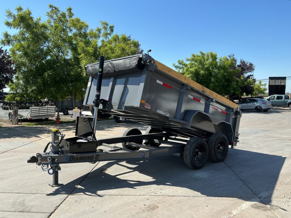 New 2027 Diamond C Trailers MDT206L12X77PS P3 6.5FT X 12FT 9890 GVW Dump Trailer