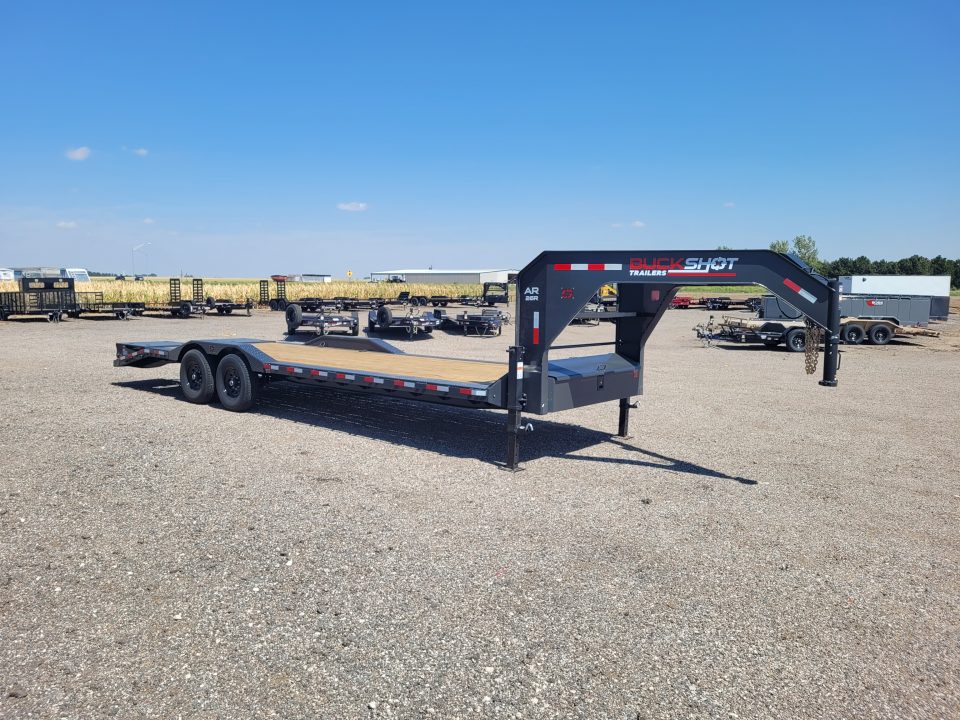 New 2027 Buckshot 102"x26' Gooseneck Equipment/Car Trailer