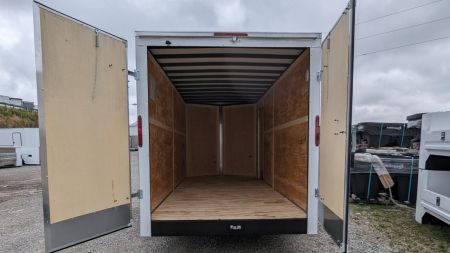 New 2027 Homesteader 7x16 Intrepid V-Nose Cargo Trailer w/ Barn Doors