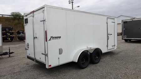 New 2027 Homesteader 7x16 Intrepid V-Nose Cargo Trailer w/ Barn Doors