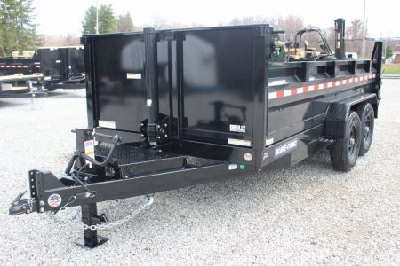 New 2027 Sure-Trac 7' x 12' Hydraulic Dump Trailer - Telescopic Ram - 14000# GVW