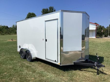 New 2027 H&H Trailers 7x16 Flat Top, V Nose Cargo / Enclosed Trailer