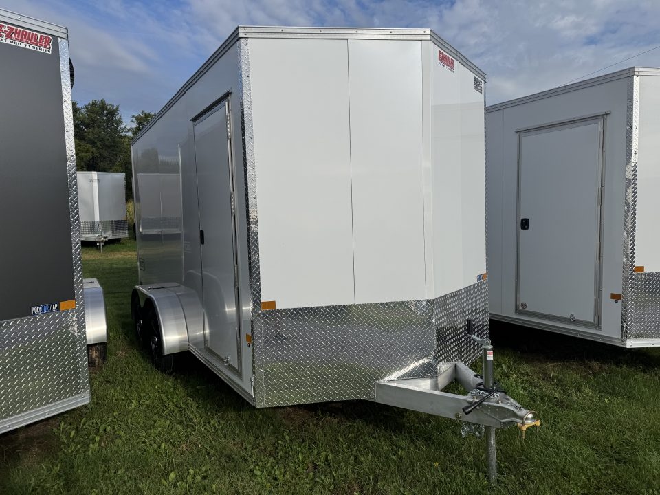 New 2027 E-Z Hauler EZEC7X14 XLT-P Cargo / Enclosed Trailer 71 SERIES, 7 FOOT 1 INCH INTERIOR HEIGHT, .080 POLY SIDES, REAR CANOPY, TORSION AXLES, FREE ALUMINUM WHEEL UPGRADE