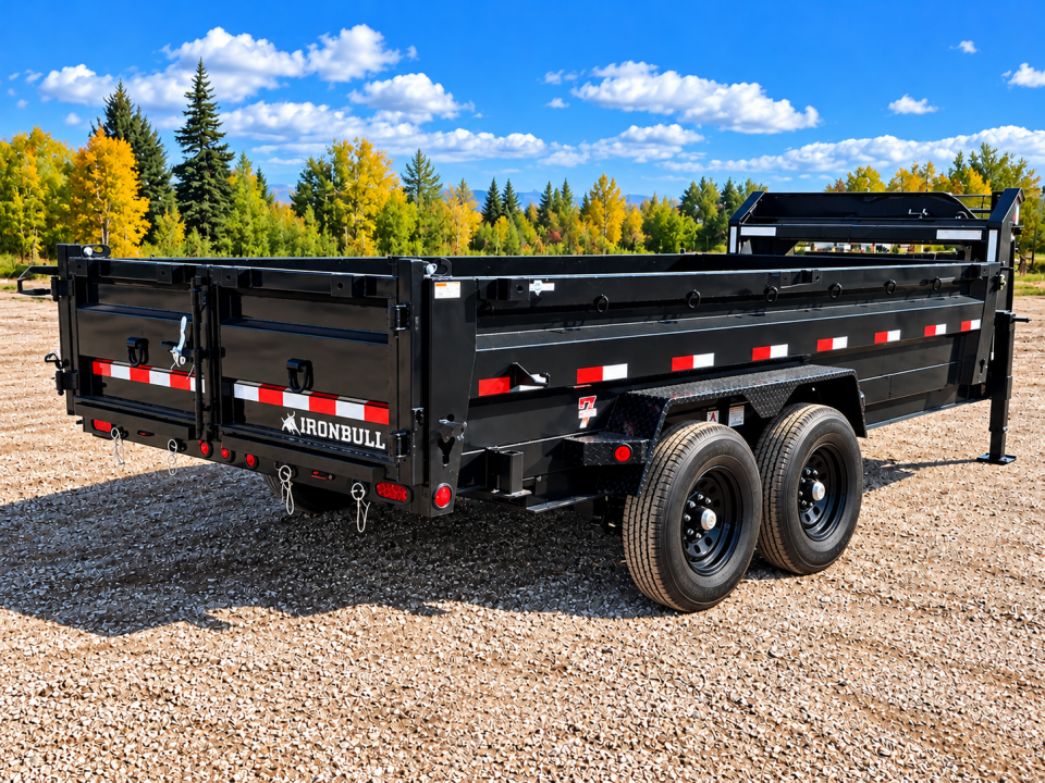 New 2027 Iron Bull 83"x16' 15k Gooseneck Dump Trailer
