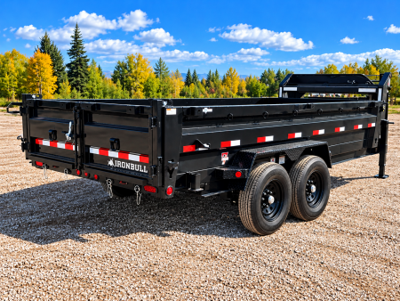 New 2027 Iron Bull 83"x16' 15k Gooseneck Dump Trailer